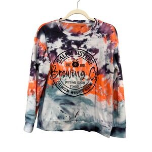 Salem Sisters Brewing Co Tie Dye Sweatshirt Small Halloween Witches Brew